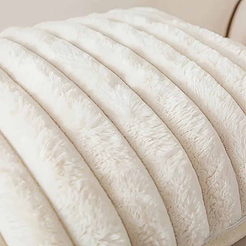 Striped Corduroy Throw Pillow Cover