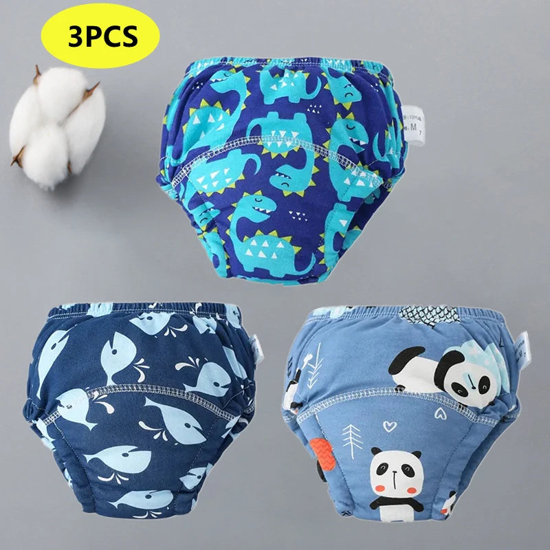 Cotton Toddler Training Pants (Reusable, Pack of Options)