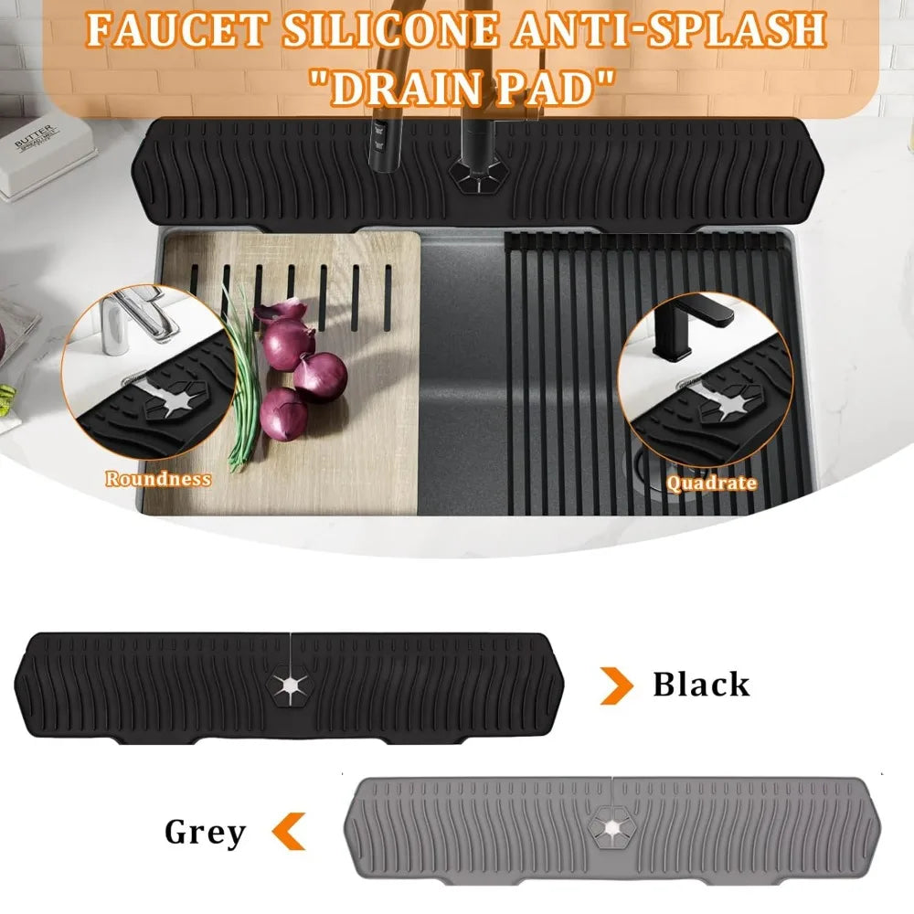Silicone Kitchen Sink Splash Guard & Drainage Mat