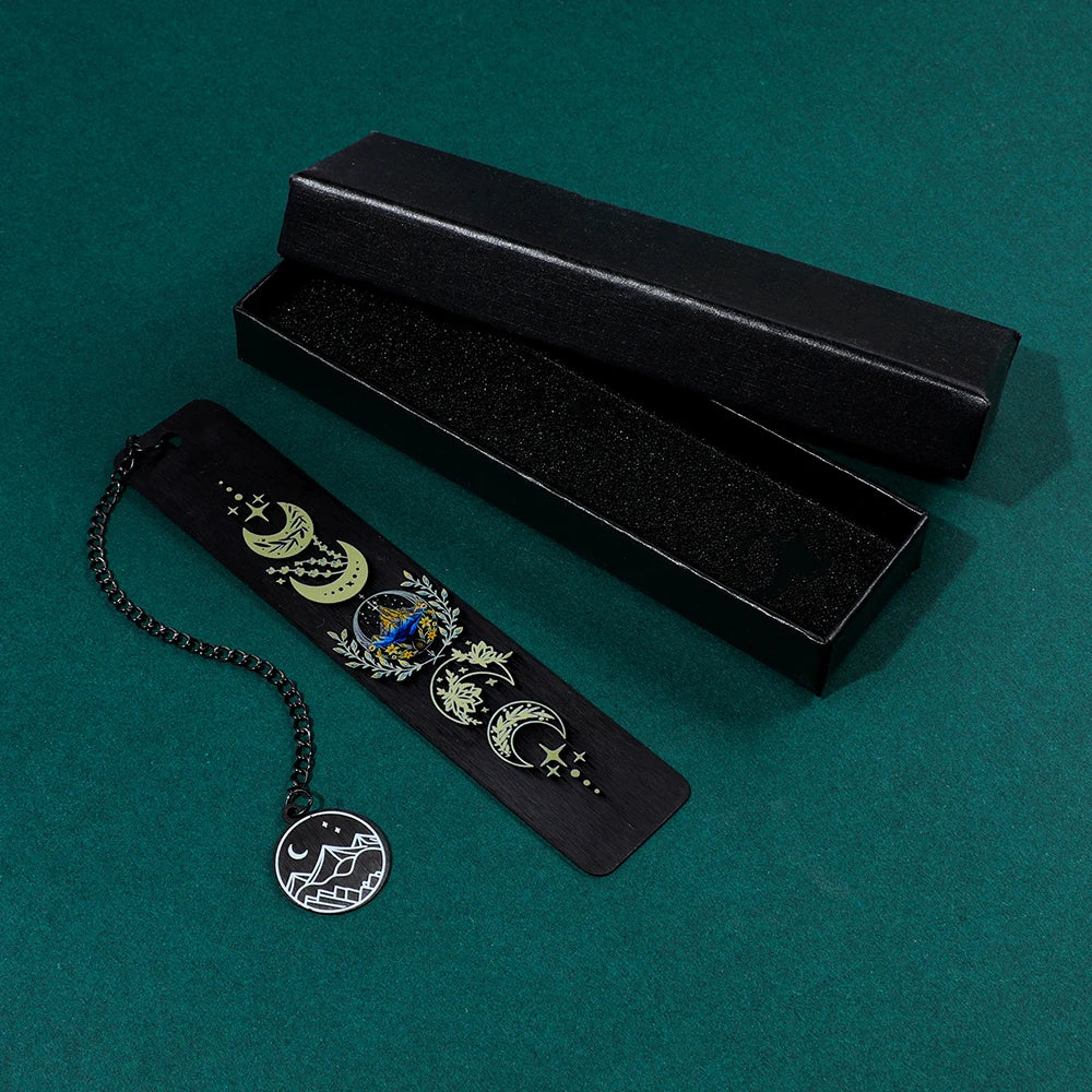 Moon Metal Bookmark for Fantasy Readers