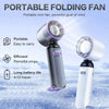 Portable LED Digital Handheld Fan with USB Rechargeable Battery