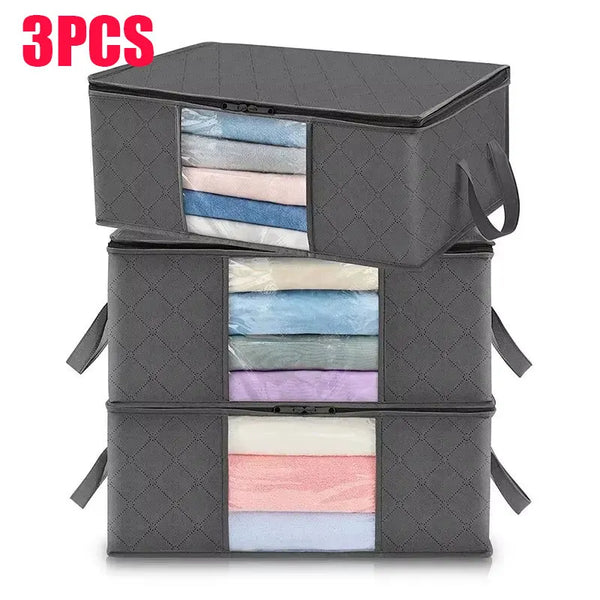 Foldable Large-Capacity Storage Bags for Clothes & Blankets