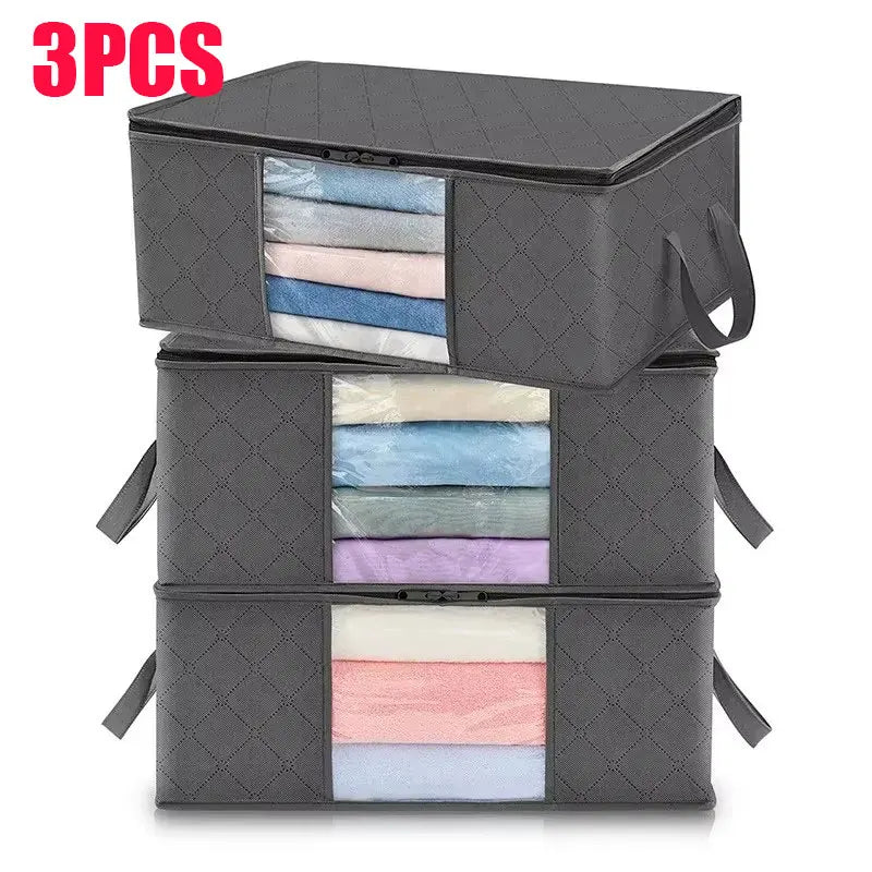 Foldable Large-Capacity Storage Bags for Clothes & Blankets