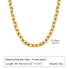 Chunky Gold Plated Stainless Steel Link Necklace