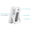 Digital Temperature and Humidity Monitor with Stand, Magnet, and Wall Mount