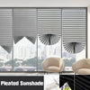 Self-Adhesive Pleated Blackout Blinds