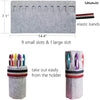 Ergonomic Crochet Hook Set with Felt Storage Roll