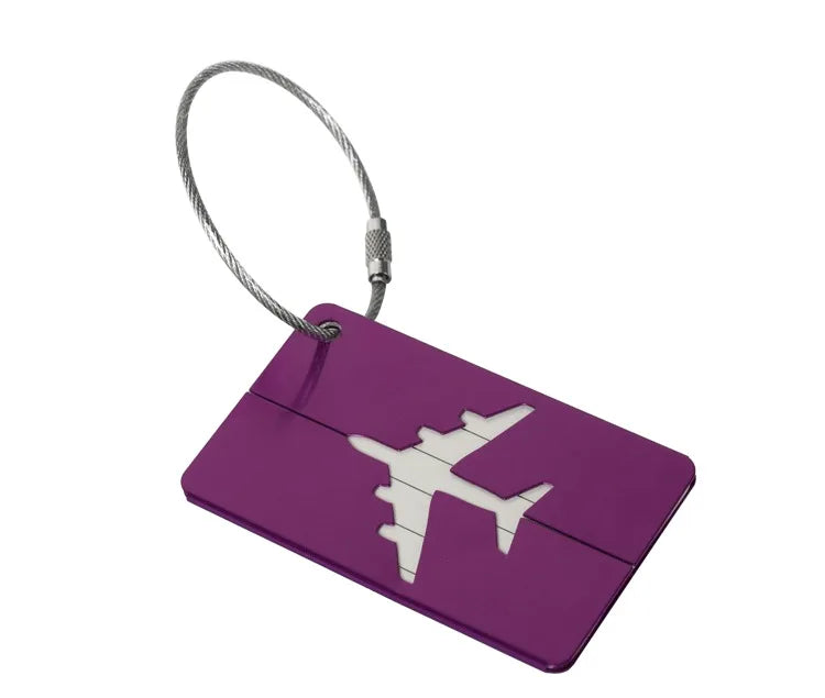 Aircraft-Grade Aluminum Luggage Tag with ID Card Slot