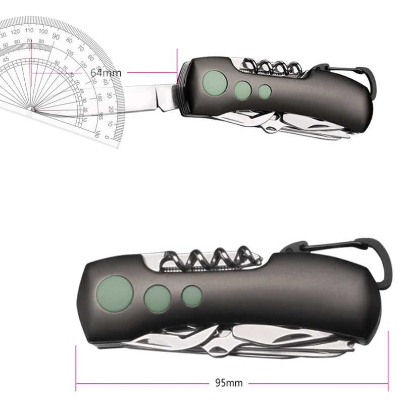 Compact Multi-Tool Keychain Knife