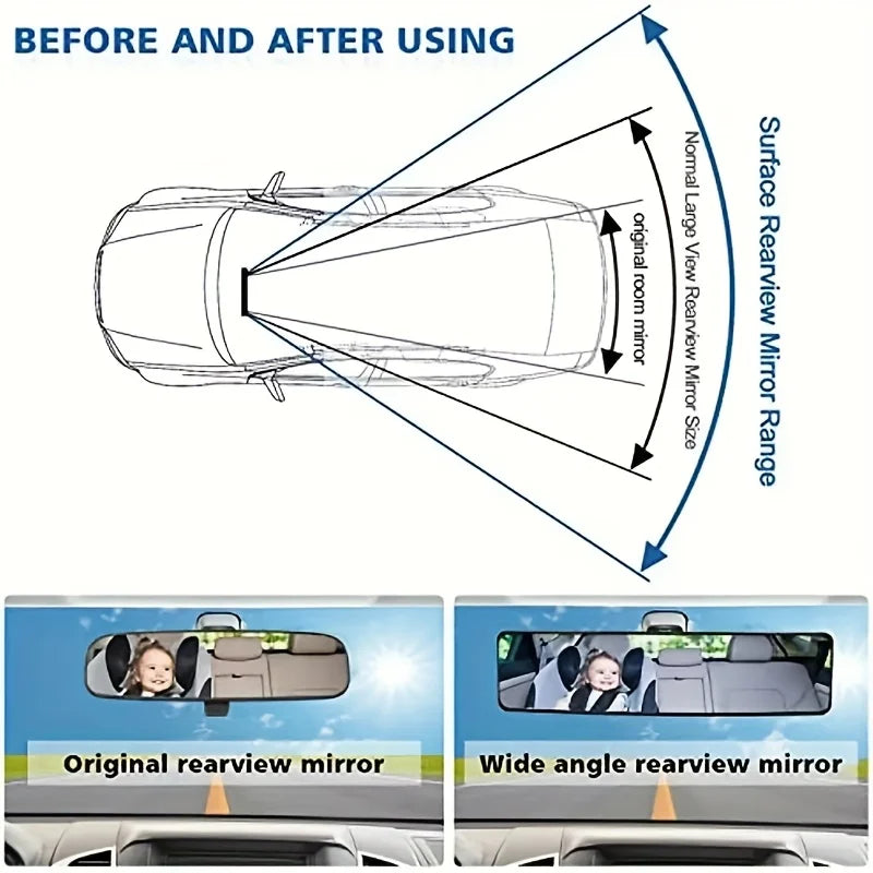 Anti-Glare Wide-Angle Car Mirror
