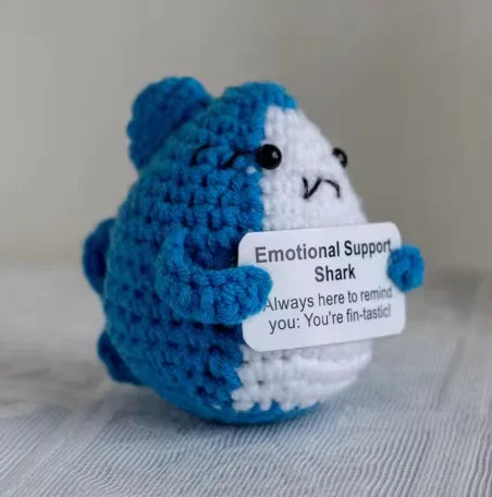 Handmade Wool Knit Potato Plush Doll with Inspirational Card