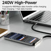 USB-C to USB-C Adapter with Foldable Phone Stand – 240W Fast Charging & Data Transfer