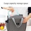 Insulated Canvas Lunch Bag with Double Pockets