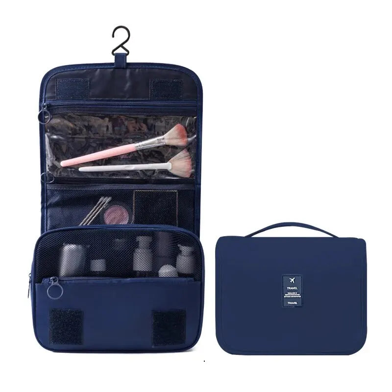 Aufhängbare Reise-Makeuptasche mit Nass- & Trockentrennung