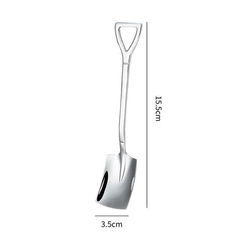 Cuillère à Dessert et à Café en Acier Inoxydable