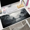 Large Non-Slip Mouse Pad with Night Moonlight Design