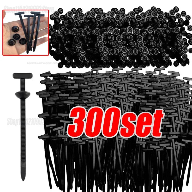 Reusable Nylon Cable Ties with Self-Locking Buckle