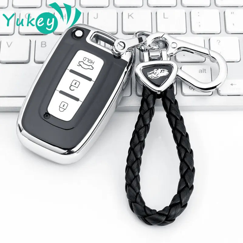 Multi-Color Button Car Key Cover