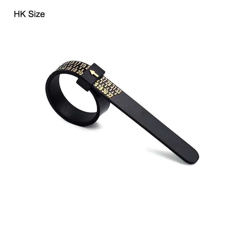 Plastic Ring Sizer Gauge for Accurate Finger Size Measurement