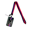 Retro Tape Design Lanyard with Card Holder