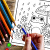 Springtime Mini Coloring Book for Adults