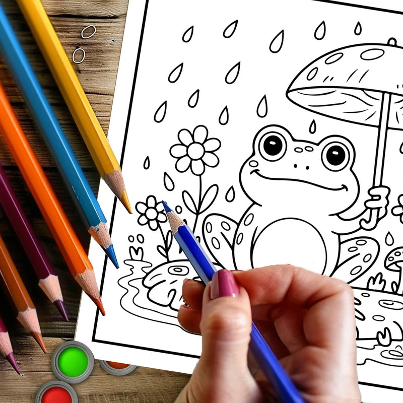 Springtime Mini Coloring Book for Adults