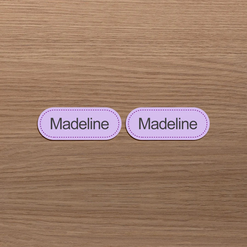 Washable Iron-On Name Labels for Kids' Clothing