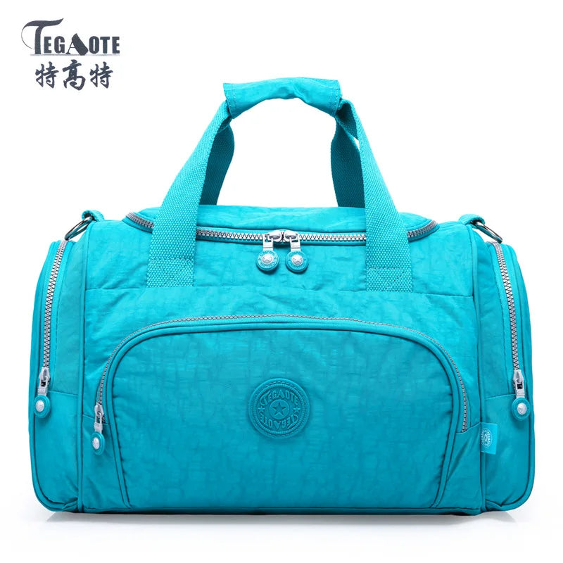 Lightweight Nylon Travel Duffle Bag for Women