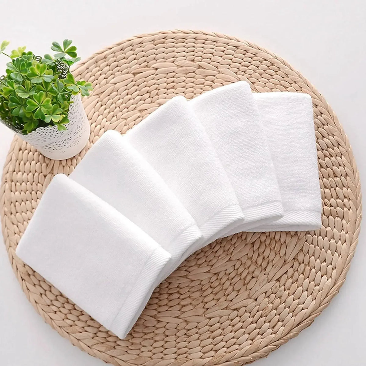 Soft Cotton Terry Cloth Face Towel (25x25 cm)