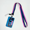Retro Tape Design Lanyard with Card Holder