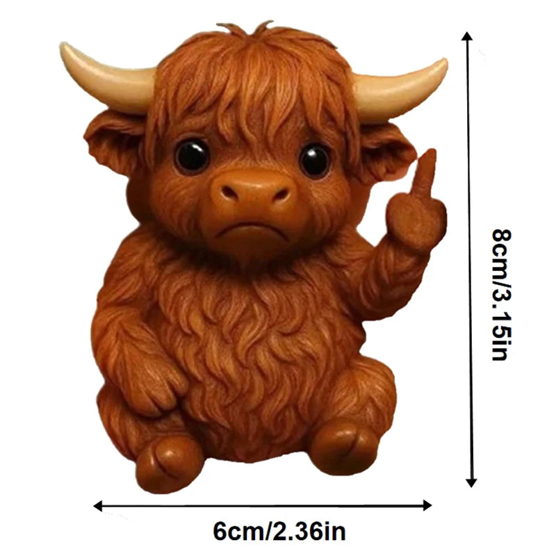 Sassy Animal Desktop Statue with Playful Gesture