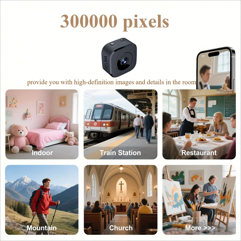 Mini WiFi Security Camera with Night Vision