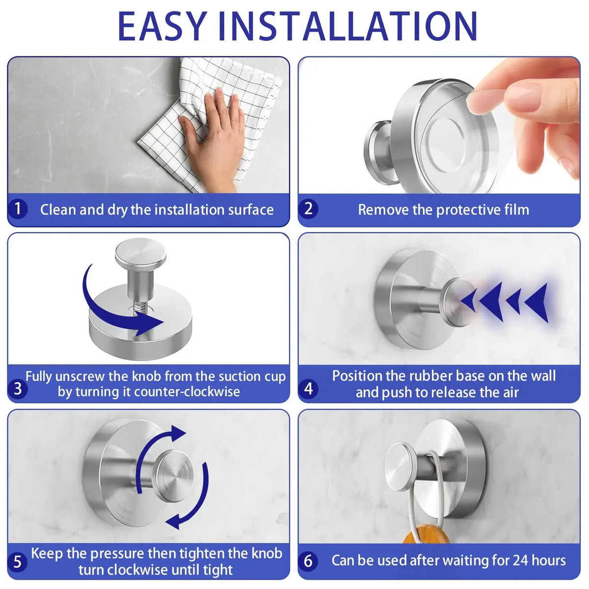 Heavy Duty Suction Cup Wall Hooks