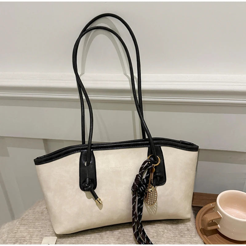 Retro Tote Bag - Large Capacity Casual Shoulder Bag