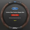 Carbon Fiber Steering Wheel Cover for Ford Models