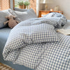 Green Plaid 3-Piece Duvet Cover Set