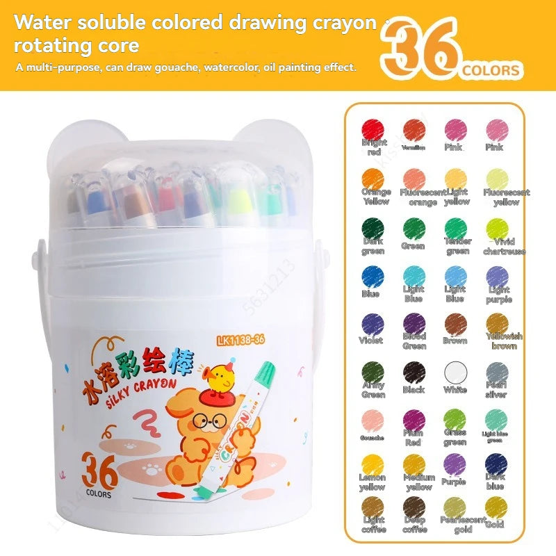 Set de Crayons Gel Pastel Soyeux et Tournables