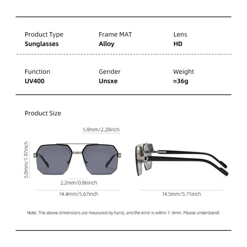 Classic Aviator Sunglasses with UV400 Protection