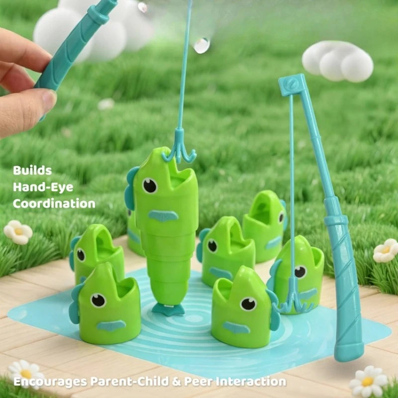 Telescoping Fishing Battle Game for Two Players