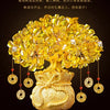 Golden Citrine Crystal Money Tree – Feng Shui Wealth Charm