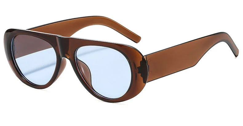 Retro Oversized Gradient Sunglasses for Women