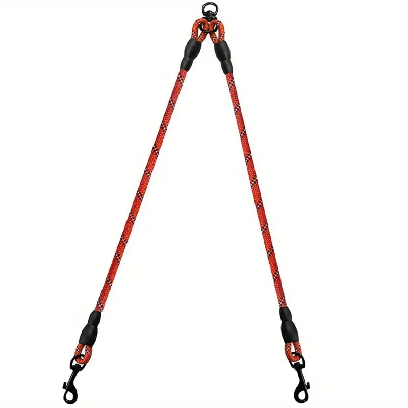 Dual Dog Leash with 360° Swivel Tangle-Free Design