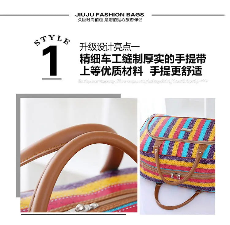 Floral Print Travel Duffle Bag for Women