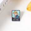 Leaving Reality Entering Fiction Enamel Pin
