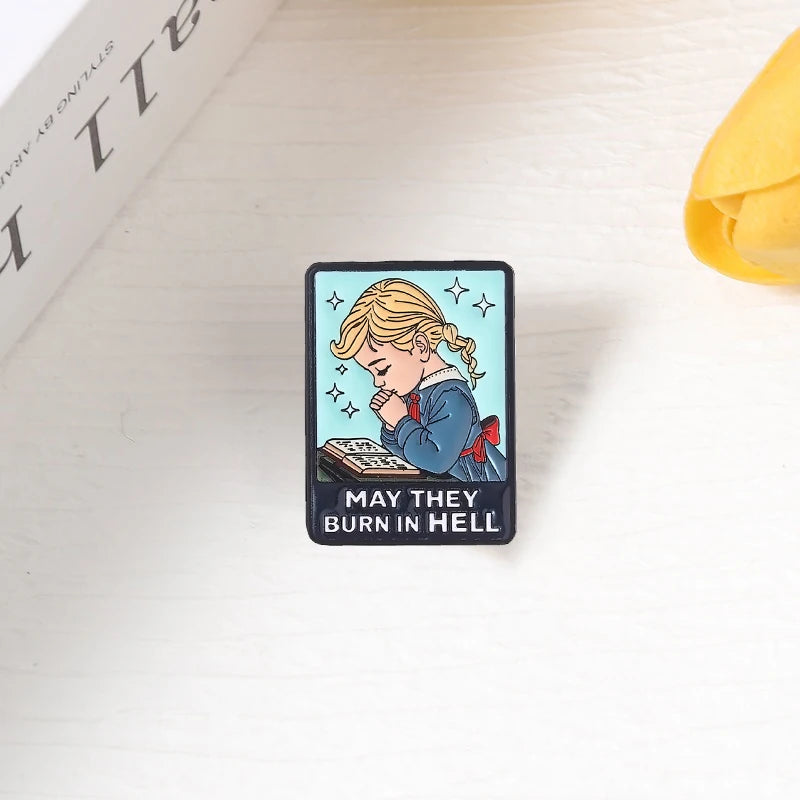 Leaving Reality Entering Fiction Enamel Pin