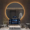 Miroir de Salle de Bains Rond à LED avec Contrôle Tactile Anti-Buée