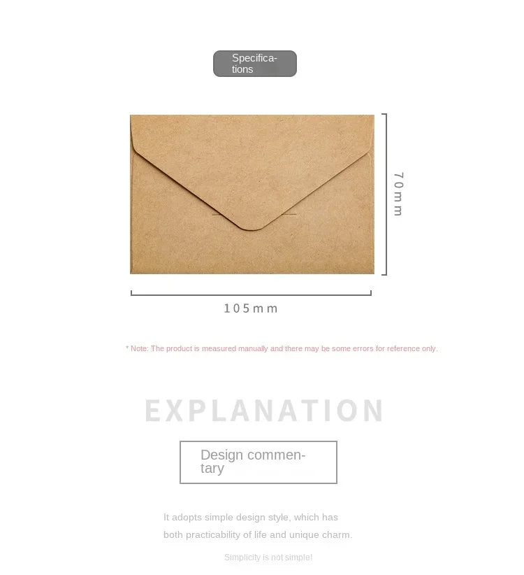 Classic Kraft Paper Envelopes with Window for Weddings & Gifts