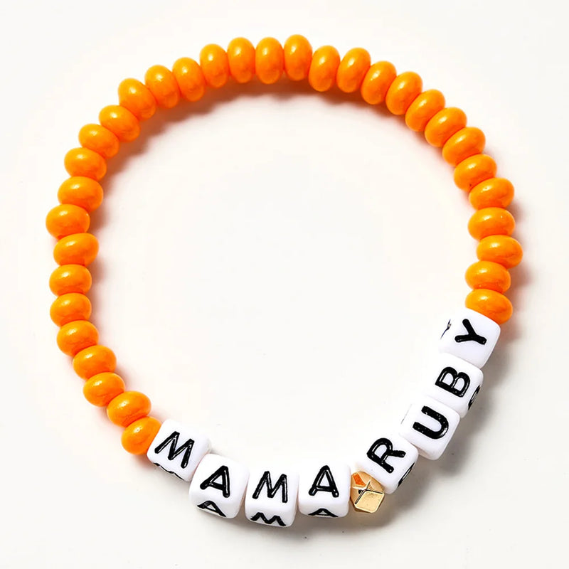 Bracelet de perles d'abaque personnalisé