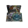 A box for a 4D Metal Fusion Battle Set with Launcher spinning top toy featuring a character design.