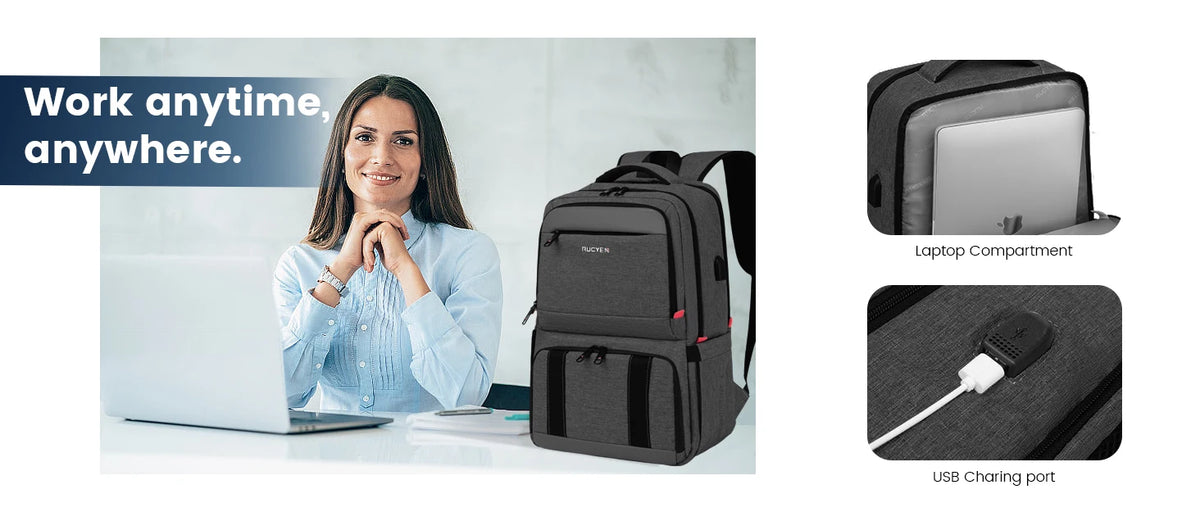 Insulated Lunch Cooler Backpack with Water-Resistant Design
